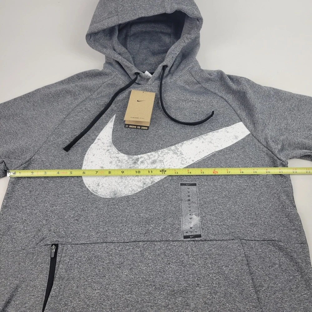Nike Men's Medium Therma-FIT Pro Sweatshirt - Grey FZ1072-010‎ Hoodie New